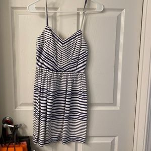 Bar III Blue & White Stripped Dress